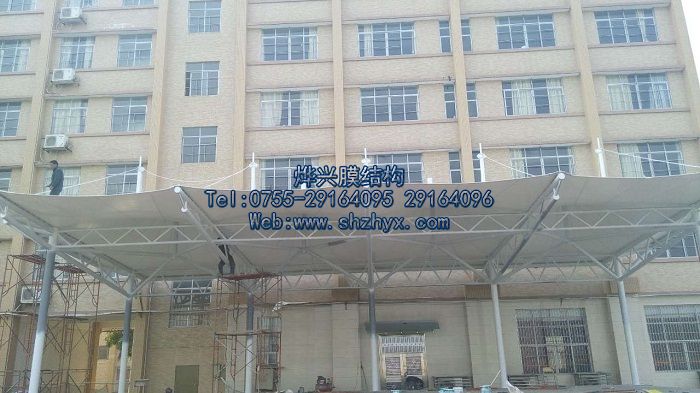 祝賀燁興-清遠市第三中學看臺膜結(jié)構(gòu)順利竣工