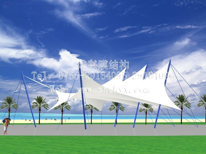 燁興膜結構公司景觀膜效果圖